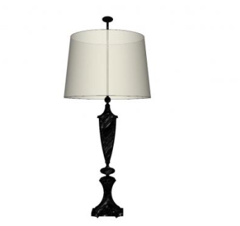 桌灯台灯SU模型下载_sketchup草图大师SKP模型