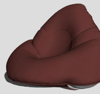 三角豆椅沙发SU模型下载_sketchup草图大师SKP模型
