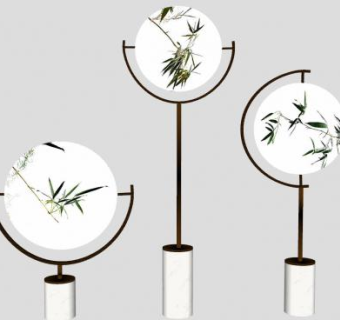 中式室内装饰摆件SU模型下载_sketchup草图大师SKP模型