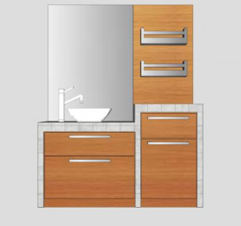 浴室水槽浴室柜sketchup模型下载_sketchup草图大师SKP模型
