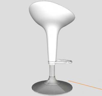 高脚凳升降椅SU模型下载_sketchup草图大师SKP模型