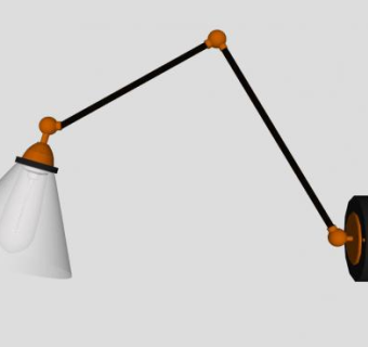 现代折叠壁灯SU模型下载_sketchup草图大师SKP模型