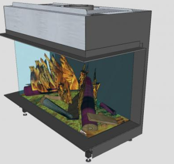 现代壁炉SU模型下载_sketchup草图大师SKP模型