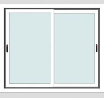 现代玻璃推窗SU模型下载_sketchup草图大师SKP模型