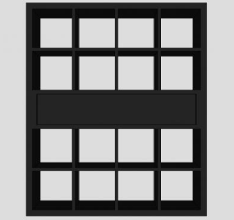 网格窗格SU模型下载_sketchup草图大师SKP模型