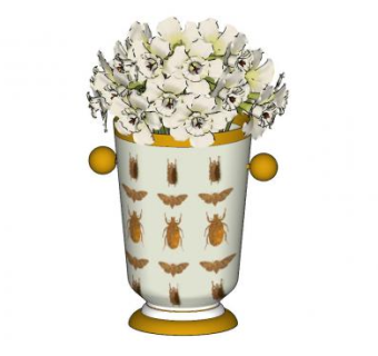 装饰花瓶花盆SU模型下载_sketchup草图大师SKP模型