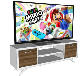 电视柜电视机SU模型下载_sketchup草图大师SKP模型