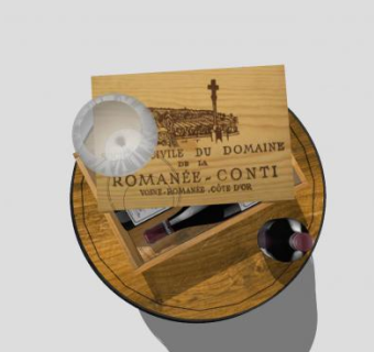 酒桶酒杯SU模型下载_sketchup草图大师SKP模型