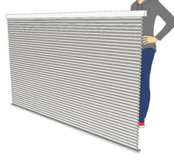 百叶窗帘SU模型下载_sketchup草图大师SKP模型