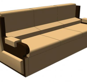 皮质沙发SU模型下载_sketchup草图大师SKP模型