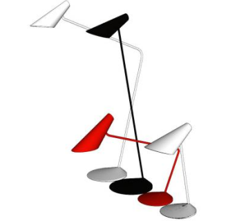 台灯落地灯SU模型下载_sketchup草图大师SKP模型