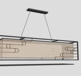 仿古典中式吊灯SU模型下载_sketchup草图大师SKP模型