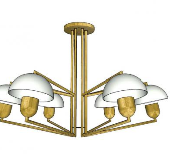 现代小吊灯SU模型下载_sketchup草图大师SKP模型