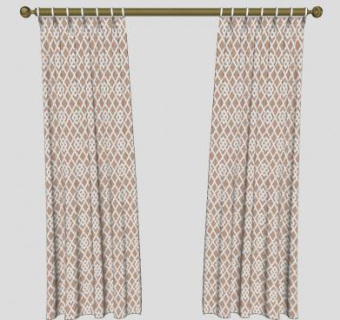 布艺窗帘杆SU模型下载_sketchup草图大师SKP模型