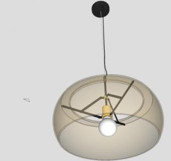 精美小吊灯SU模型下载_sketchup草图大师SKP模型