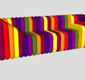 彩色沙发家具SU模型下载_sketchup草图大师SKP模型