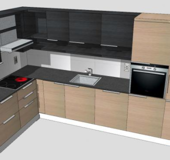 厨房橱柜家具SU模型下载_sketchup草图大师SKP模型