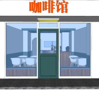 咖啡馆咖啡店SU模型下载_sketchup草图大师SKP模型