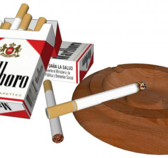 万宝路香烟SU模型下载_sketchup草图大师SKP模型