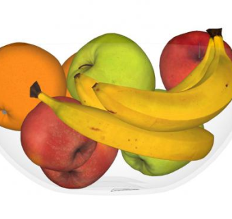 水果香蕉果盘SU模型下载_sketchup草图大师SKP模型