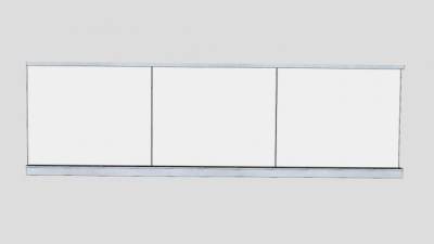 挡风玻璃落地窗SU模型下载_sketchup草图大师SKP模型