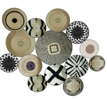 碗碟照片墙装饰SU模型下载_sketchup草图大师SKP模型