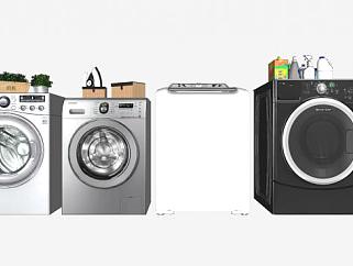 洗衣机电器系列SU模型下载_sketchup草图大师SKP模型