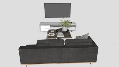 蜡烛吊灯灯具SU模型下载_sketchup草图大师SKP模型