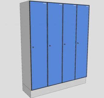 更衣柜储物柜SU模型下载_sketchup草图大师SKP模型
