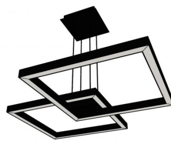 现代LED吊灯SU模型下载_sketchup草图大师SKP模型