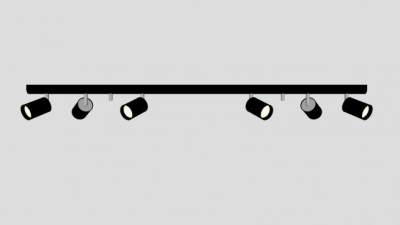 轨道灯筒灯射灯SU模型下载_sketchup草图大师SKP模型