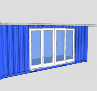 集装箱住宅SU模型下载_sketchup草图大师SKP模型