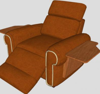 家庭影院沙发家具靠背沙发SU模型下载_sketchup草图大师SKP模型