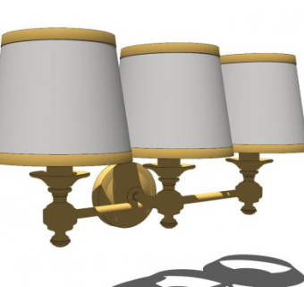 壁灯床头灯灯具SU模型下载_sketchup草图大师SKP模型