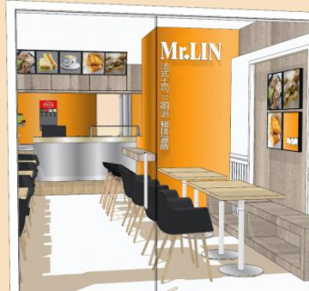 餐饮店饮品店SU模型下载_sketchup草图大师SKP模型