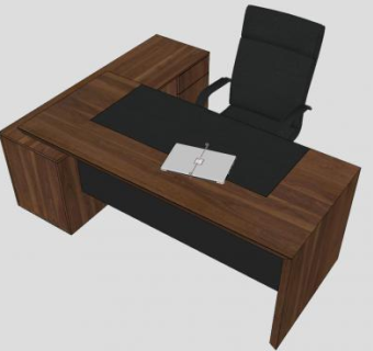 办公桌椅家具SU模型下载_sketchup草图大师SKP模型