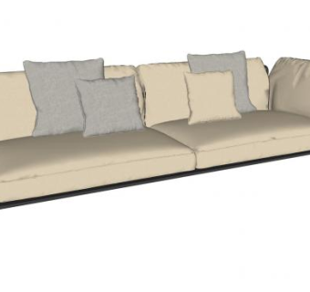 现代铁架沙发SU模型下载_sketchup草图大师SKP模型