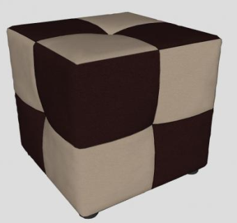 方形沙发凳坐凳SU模型下载_sketchup草图大师SKP模型