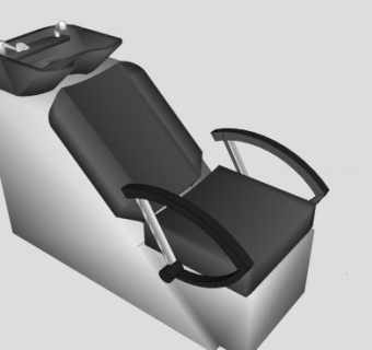 简单的洗头椅SU模型下载_sketchup草图大师SKP模型
