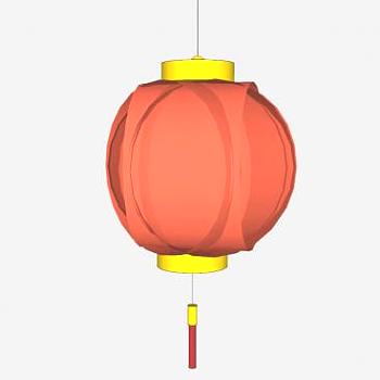 中式灯笼灯具SU模型下载_sketchup草图大师SKP模型