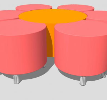 花瓣沙发座椅SU模型下载_sketchup草图大师SKP模型