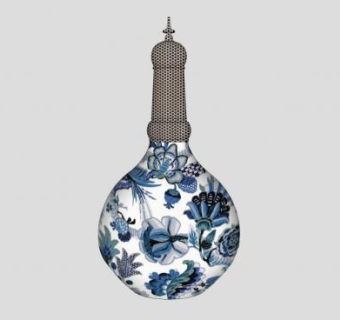 中式花瓶古董古玩瓶SU模型下载_sketchup草图大师SKP模型