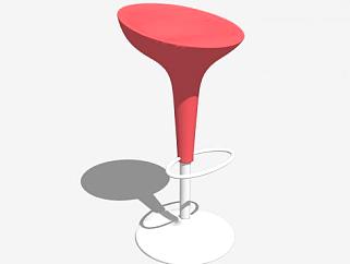 吧台椅高脚椅SU模型下载_sketchup草图大师SKP模型