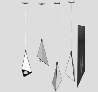 现代装饰吊灯SU模型下载_sketchup草图大师SKP模型