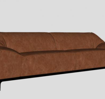 棕色家具沙发SU模型下载_sketchup草图大师SKP模型