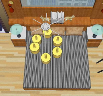 套房卧室卫浴SU模型下载_sketchup草图大师SKP模型