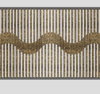 装饰板墙SU模型下载_sketchup草图大师SKP模型