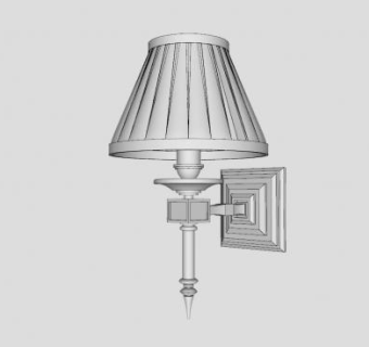 简单的壁灯SU模型下载_sketchup草图大师SKP模型