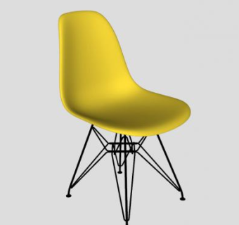 黄色凳子SU模型下载_sketchup草图大师SKP模型