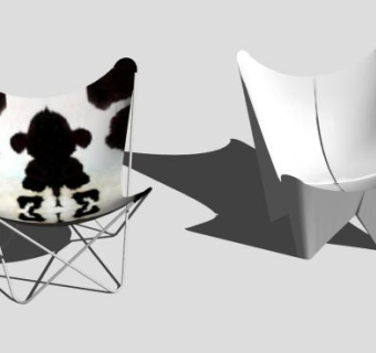 V形凳子座椅SU模型下载_sketchup草图大师SKP模型